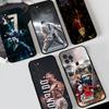 KK-15 CR7 R-Ronaldo Black Silicone Phone Case For Iphone 17 Air 16 15 14 13 12 11 Pro Max Plus Back TPU
