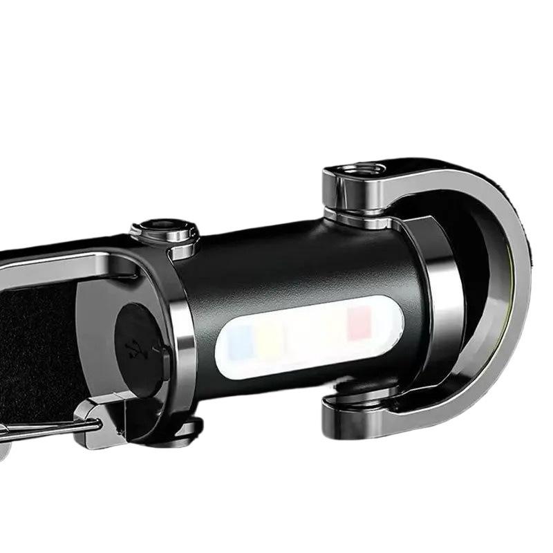 German Waterproof Multifunctional Mini Flashlight Keychain with Emergency Recharge & Large Floodlight