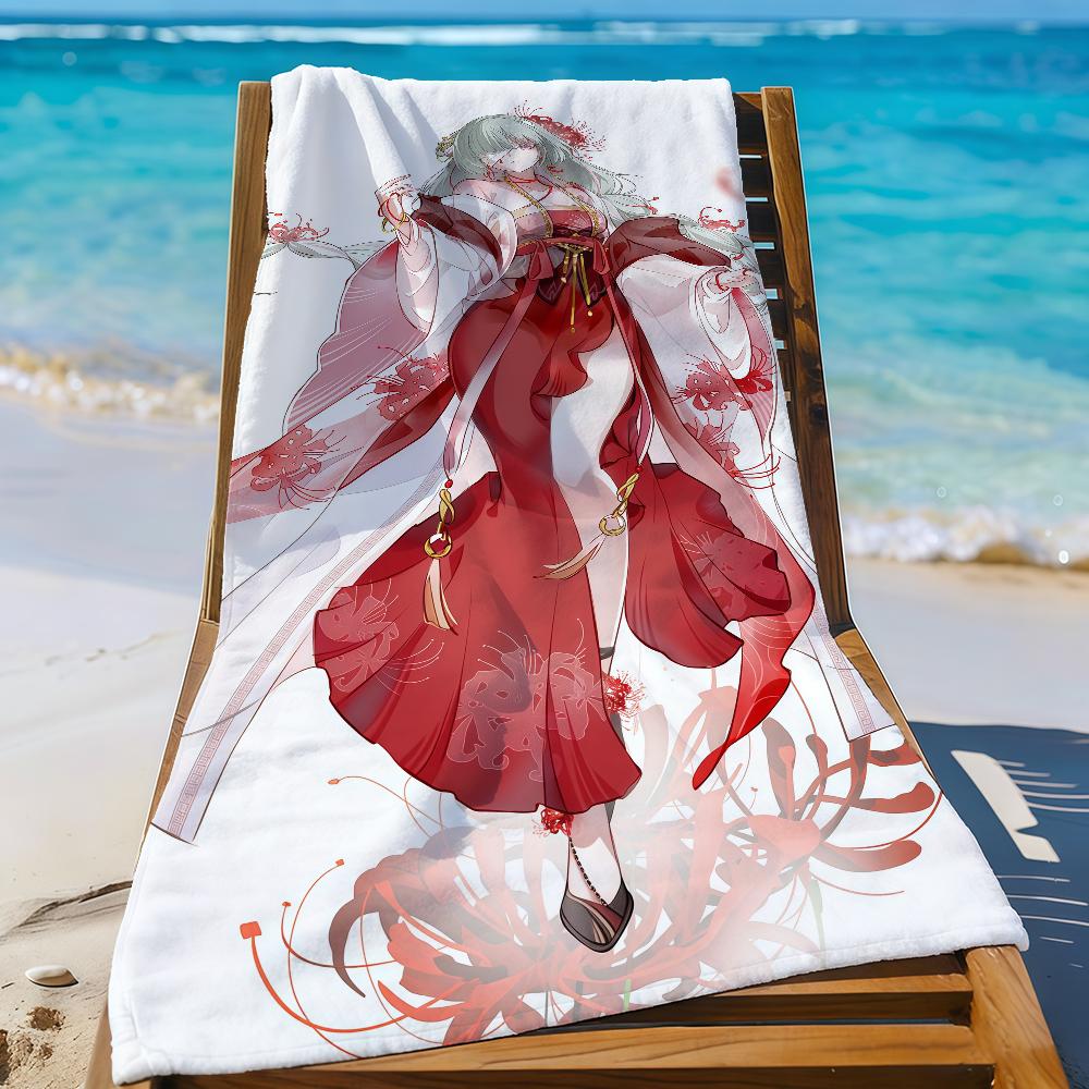 Phrolova Wuthering Waves Game Towel Sports Quick Dry Travel Camping Gear Sandproof Soft Light Large Beach Towel