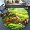 Scooby‑Doo Round Area Rug,Carpet Rug for Living Room Bedroom Sofa Playroom Decor,Non-slip Floor Mat