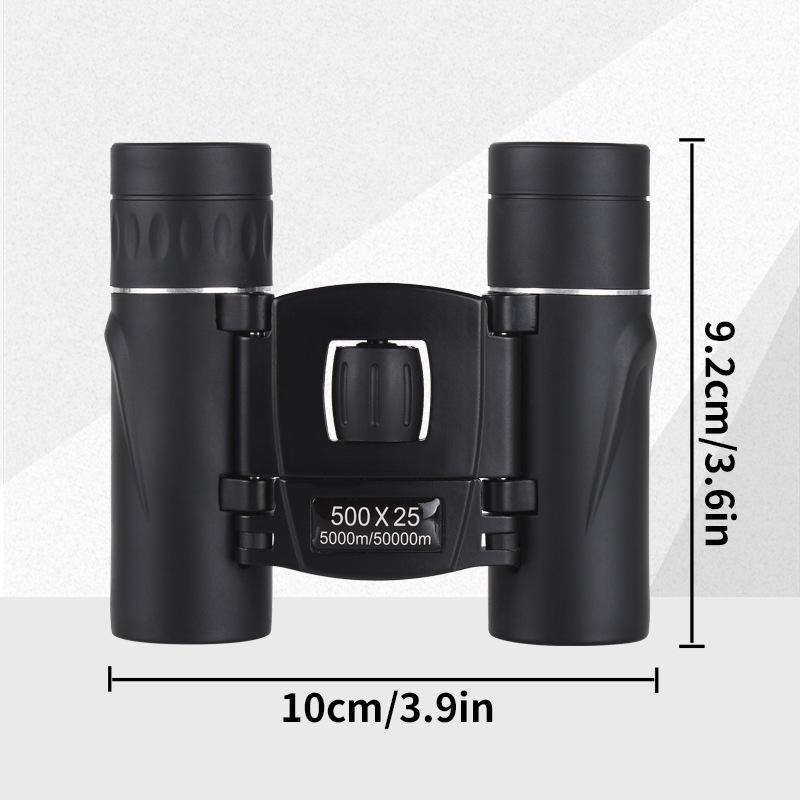 HD Foldable Binoculars: High Magnification, Professional Day/Night Use, Portable, Compatible with Mobile Phone Shooting