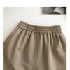 Drawstring with High Waist Elastic Double Pocket Casual Shorts Women's Summer New Thin Wear Wide Leg Running Hot Pants