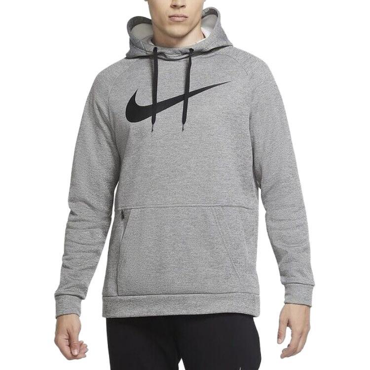 Nike Therma Pullover Swoosh Training Hoodie Dark Grey Heather Men s CU6238-063 L