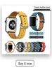 Compatible Silicone Leather Straps for Apple Watch Series 3-8