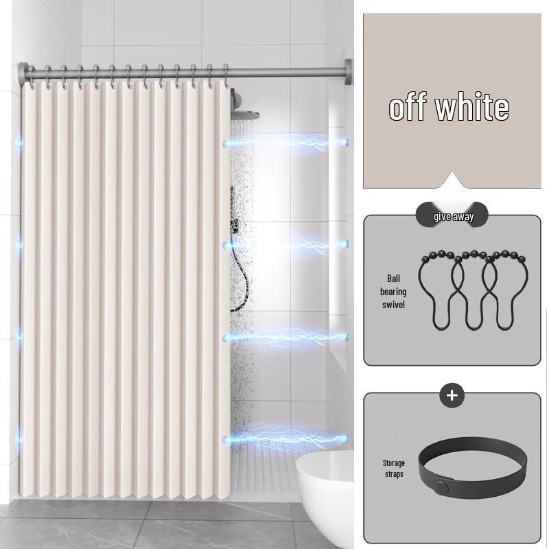 

Folding Polyester Shower Curtain