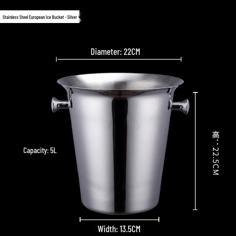 Stainless Steel Tiger Head Ice Bucket for Champagne, Beer, and Wine – Ideal for Bars and KTV.