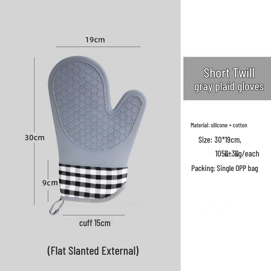 Silicone Heat-Resistant Anti-Scald Oven Gloves for Baking and Cooking
