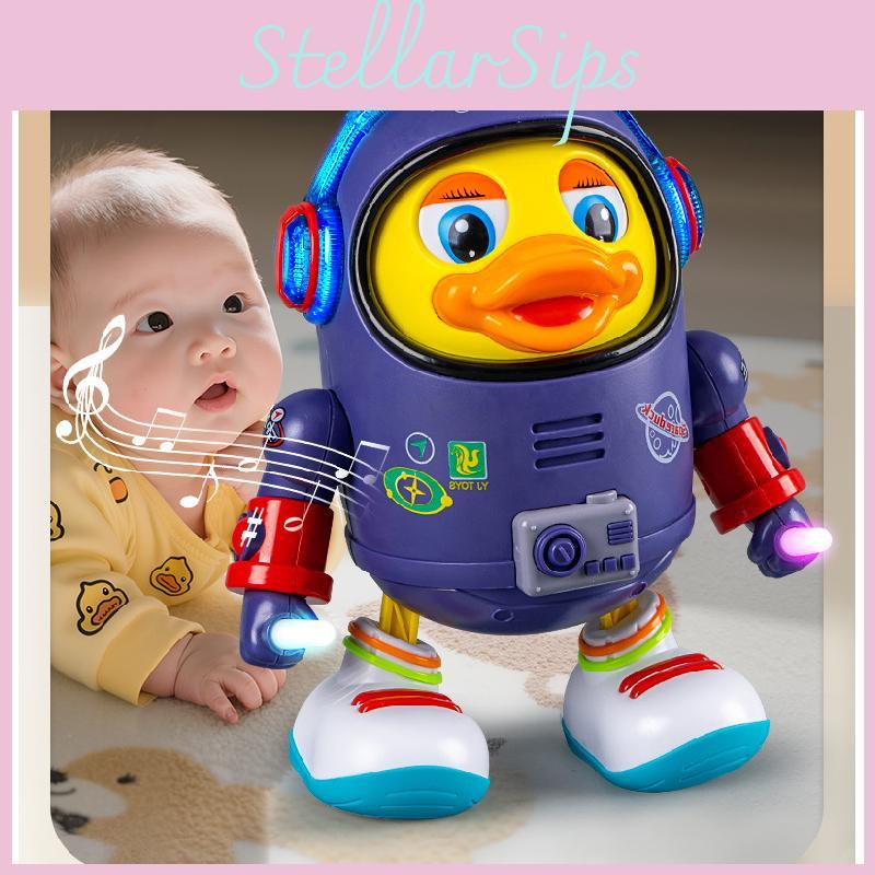 Kids Electric Dancing Space Duck Toy With Lights And Sound For Early Learning Activities