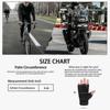 Fingerless Genuine Leather Men Gloves - Long Keeper Half Finger Driving Cycling Bike Motorcycle Outdoor Sport Gloves