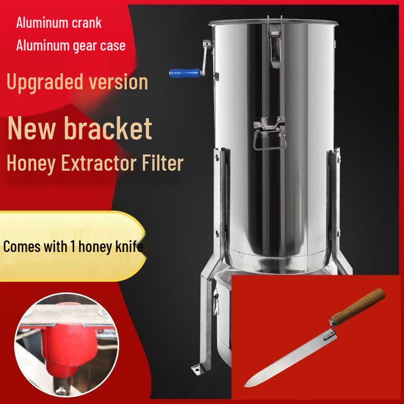 Thickened Stainless Steel Honey Extractor & Spinner Set for Beekeeping