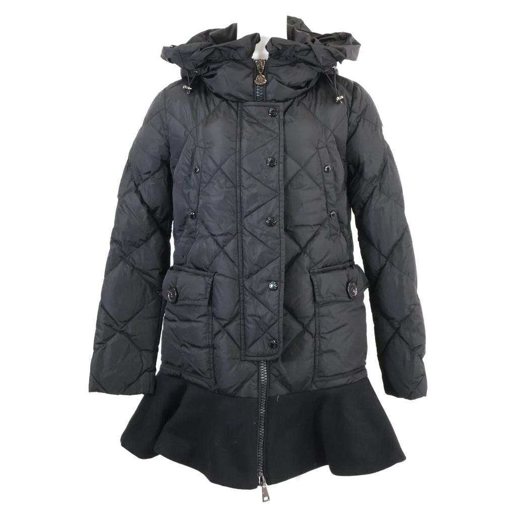 MONCLER VAULOGETTE GIUBBOTTO hooded quilted flared down jacket Jacket 00 blackUsed
