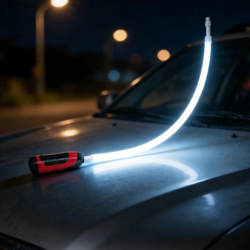 Flexibler LED-Taschenlampenstab Biegsames Arbeitslicht Tragbare USB-wiederaufladbare Lampe für Garage Autoreparatur Camping Notbeleuchtung
