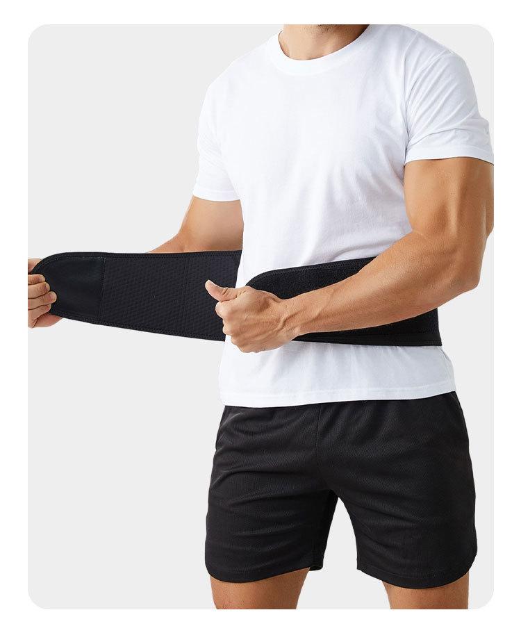 Unisex Three-Spring Lumbar Support: Breathable Weightlifting Waist Trainer for Fitness