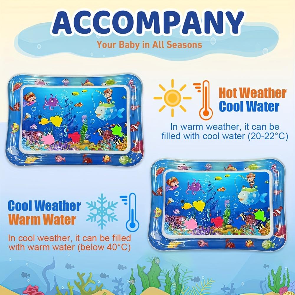 1Pc Fishing Style Inflatable Pvc Baby Playing Water Mat Toddler Pad Kids Early Education Activity Toys Mat Cushion Kids Gift
