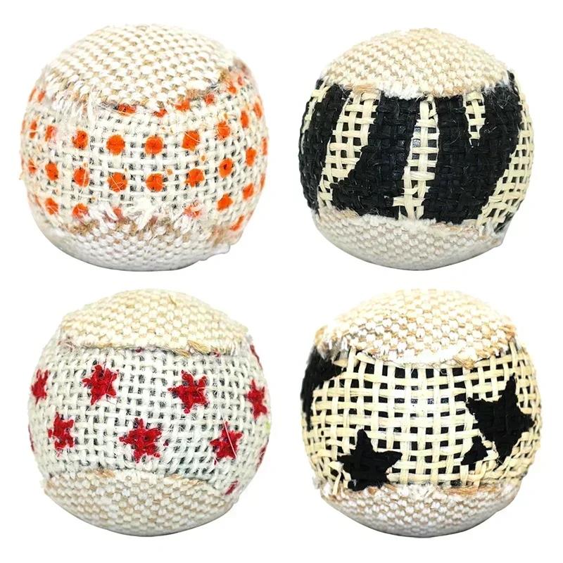 Cat Toy Ball Interactive Cat Toy Chewing Teeth Grinding Drum Scratching Pet Kitten Sports Toy Ball Tool Random Style Wholesale