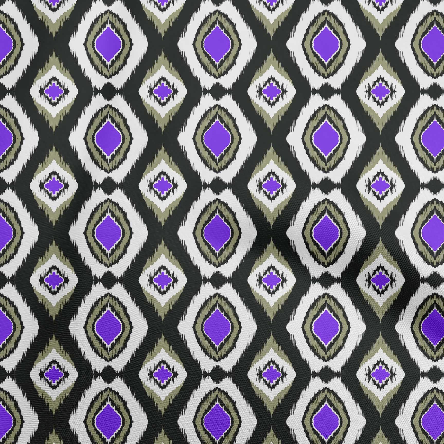 

OneOone Бавовняний поплін Світло-зелена тканина Азіатський ікат Приладдя для стьобання Тканина для шиття з принтом у дворі 42 дюйма 42 Inch Wide - Viscose Chiffon фіолетовий