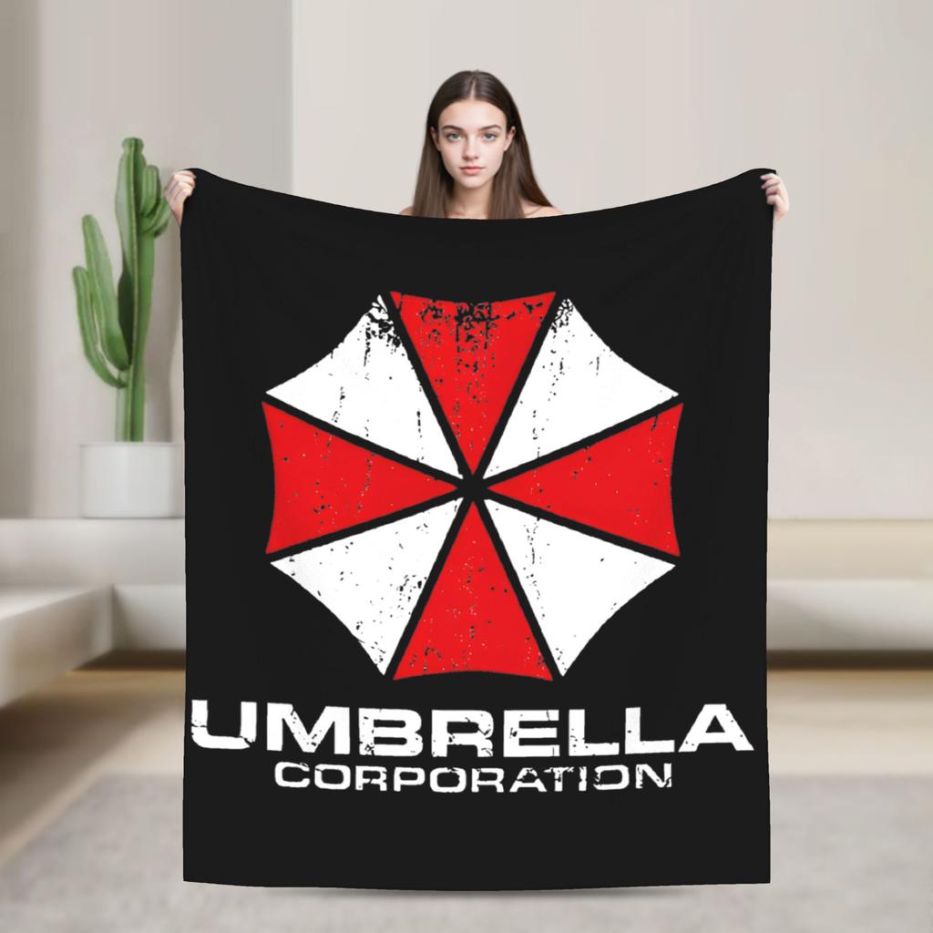 Resident Business Umbrella Corps Eviled Blankets Flannel Awesome Warm Throw Blankets for Bedspread Decoration