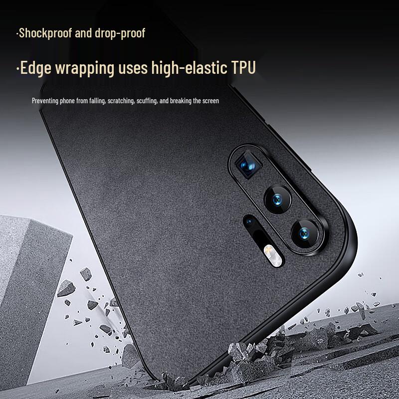 Luxury Nubuck Leather Full-Protection Phone Case for Huawei P30/P30 Pro