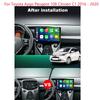 Car Radio Android 14 For Toyota Aygo Peugeot 108 Citroen C1 2016 - 2020 Auto Multimedia Player Stereo 4G WIFI Carplay 360 Camera