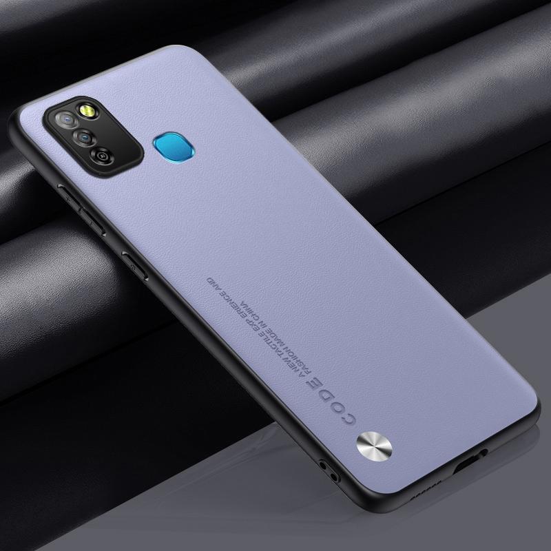 Luxury PU Leather Case For Infinix Hot 10 Lite Smart 5 Matte Cover Silicone Full Protection Phone Case For Infinix Smart 5 Coque