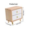1:12 Scale Doll House Bedside Cabinet Natural Wood Furniture Model Figurine For Realistic Display Scene Arrangemetn