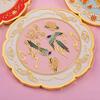 Butterfly Textured Flower Makeup Mirror 3D Cartoon Makeup Mirror Retro Handheld Mirror  for Home