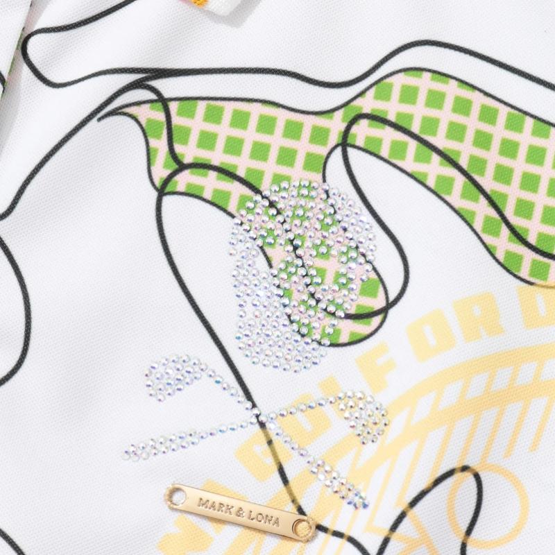 Mark   Lona W Gn Camo Graphic Print Ss Polo  Ls2ix03f 