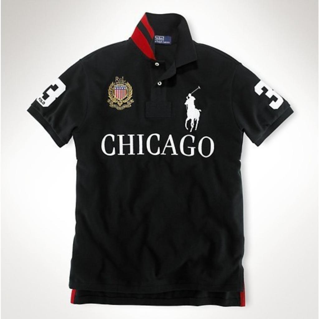 STREETRICH Neues Herren-Polohemd Chicago City Designer Beliebt Hohe Qualität Athleisure Baumwolle Kurzarm Herrenbekleidung