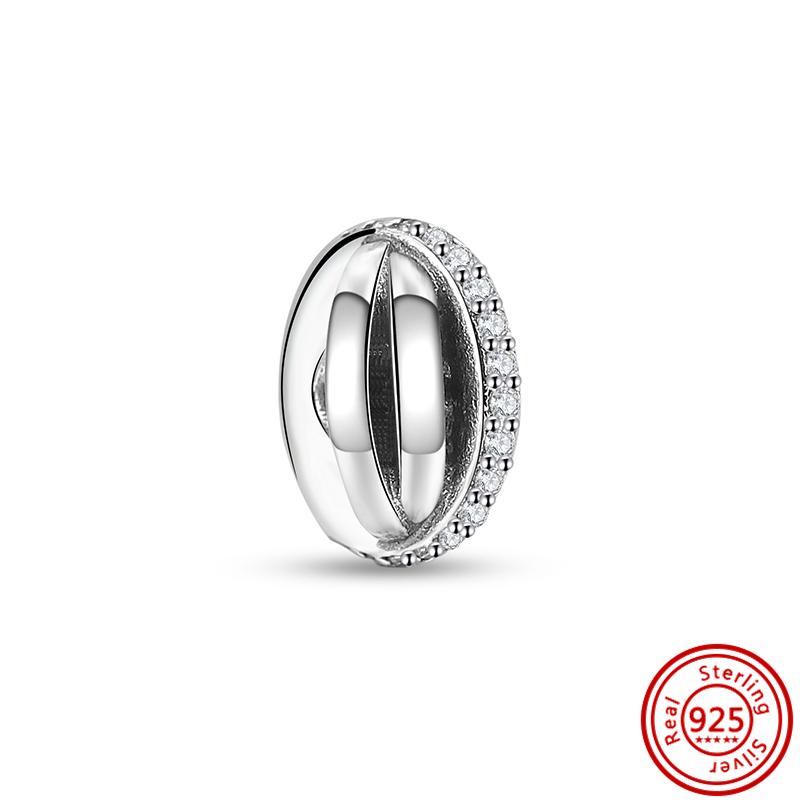 

Новый S925 Стерлингового Серебра Кошачья Лапа Печать Мира Сердце Блестящий Циркон Круглый Шарик Подходит Оригинальные Подвески Браслет DIY Женские Ювелирные Изделия