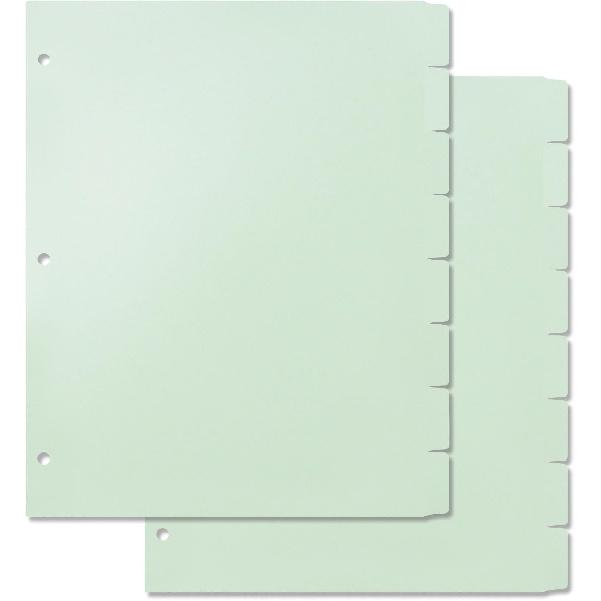 Koqye 8-Tab Binder Index Dividers for 3 Ring Binders, Colored Plastic Dividers withTabs, 3 Hole Punched Sturdy Dividers - Organize School and Office