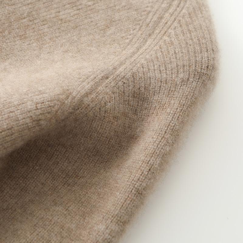 Women's Cashmere Dress Qinghe Cashmere 30% Cashmere 70% Wool Autumn and Winter Cashmere Skirt Soft and Warm