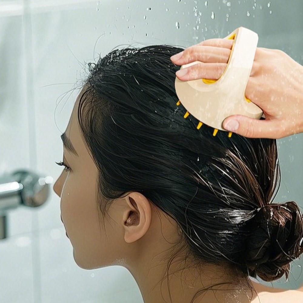 Hair Care Tool Hair Washing Comb Wall Mounted Scalp Massage Brush  Bath SPA