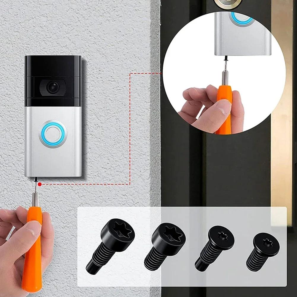Viti Campanello Video Ring Cacciavite per Smontaggio Strumento Cavo Caricabatterie USB Trapano Con Viti di Ricambio per Campanello Video Hardware