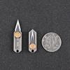 Pure Titanium Mini Knife Demolition Express Knives Keychain Pendant Letter Opener Unboxing Knife Portable EDC Tool