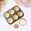 Tart Tamper Set Flower Cookies Tamper Non Stick Food Safe Reusable Removable Cake Pastry Baking Tool Egg tart shell mold