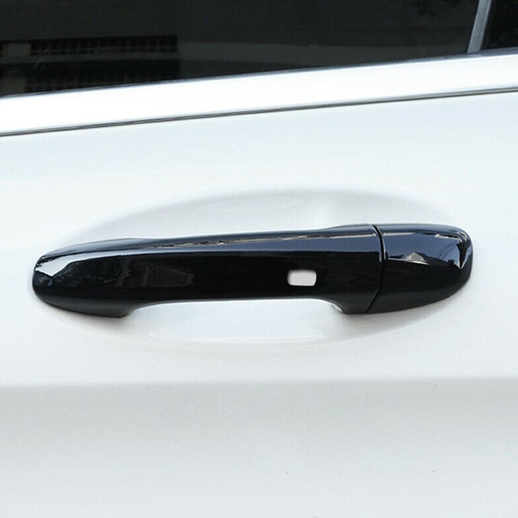 ABS Car Exterior Black Door Handle Cover Trim Frame Fit For Mercedes Benz C E GLC Class W205 X253 W213 2016 2017