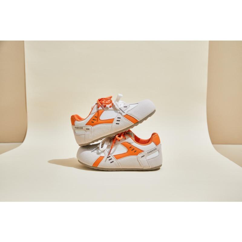 Color Matching Big Head Women's New Retro Versatile Casual Niche Sports