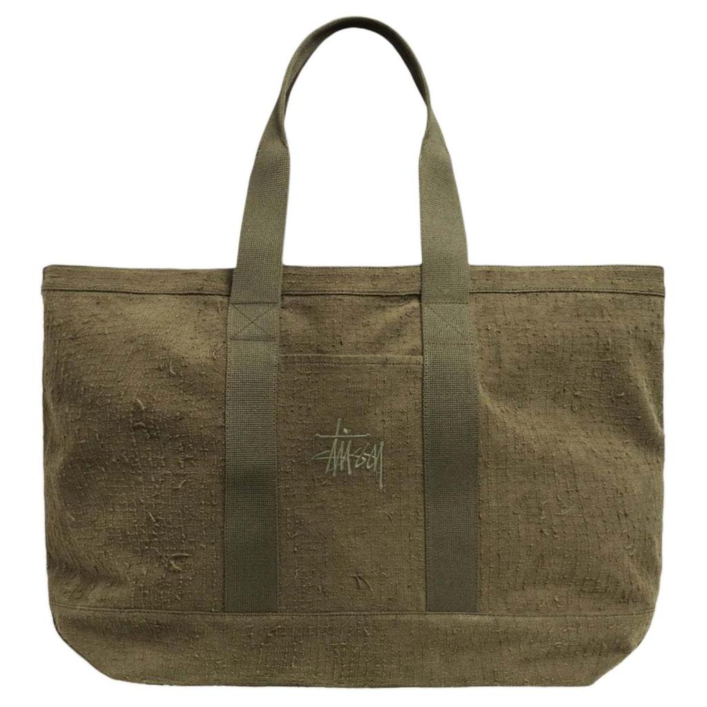 New Stussy Cotton Canvas Tote Bag, Shopping Bag, Handbag, Shoulder Bag Unisex Olive 134266-OLIV