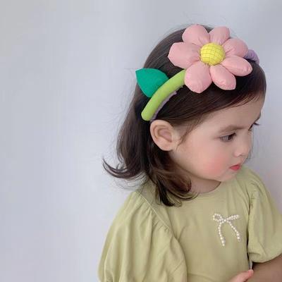 2025 Spring Summer New Korean 3D Sunflower Hair Hoop for Girls, Cute Photo Prop,Hair-Friendly Non-Slip Headband,Sweet Versatile