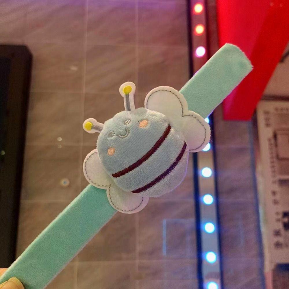 Hand Ring Bee Slap Bracelets with Clap Circle Bee Plush Wrist Band  Birthday Gift