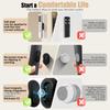 Magnetic Silicone Remote Control Holder Adhesive Sticker Nonslip for Home Office Easy Installation Compatibility