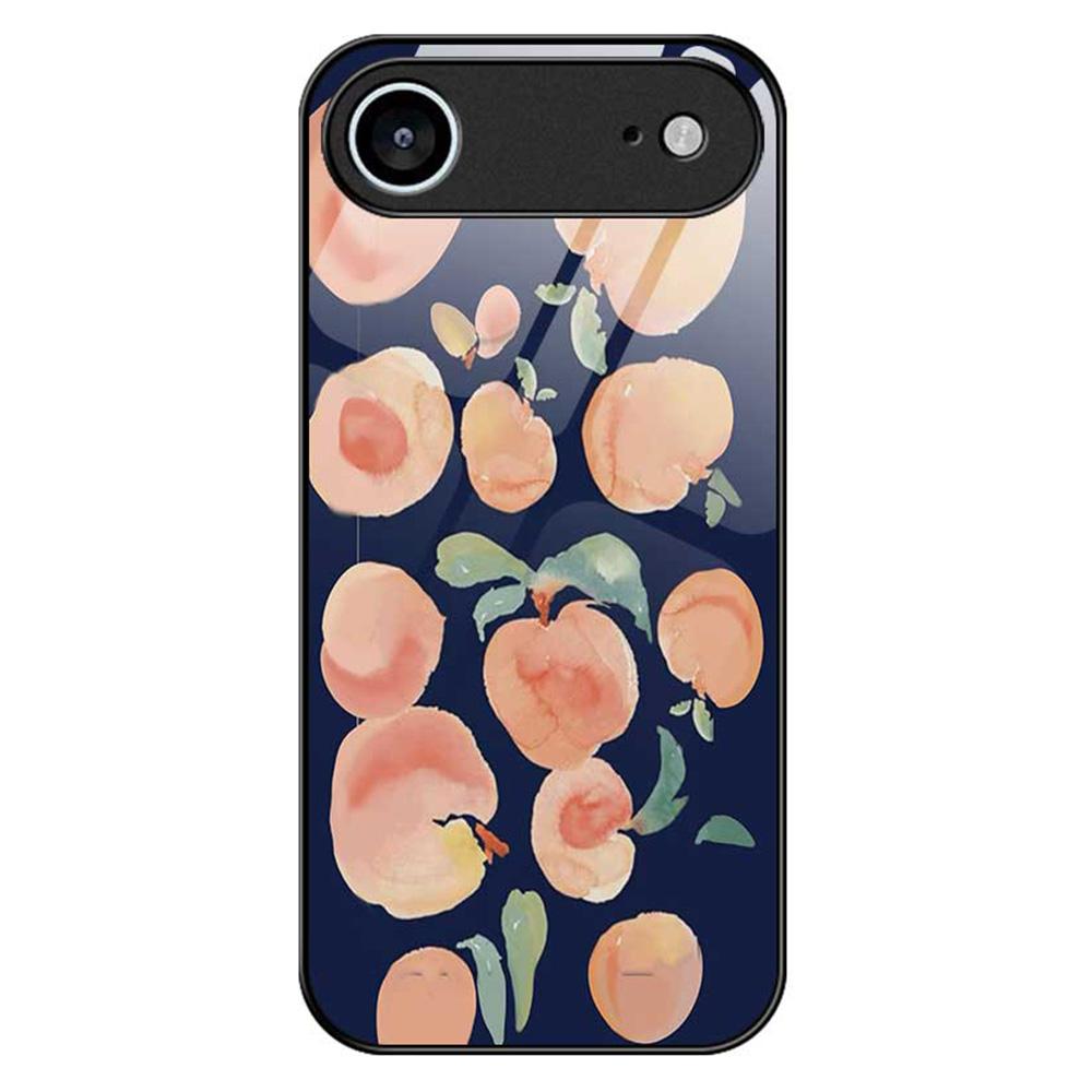 For iPhone 17 Air Case Anti Drop TPU PC Tempered Glass Pattern Printing Phone Back Cover