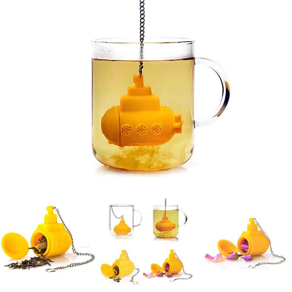 Silicone Submarine Tea Bag Holder With Easy Use For Kitchen And Tea Brewing