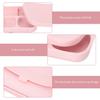 Ensemble de assiettes en silicone rose facile à nettoyer pour tout-petits 1 jeu
