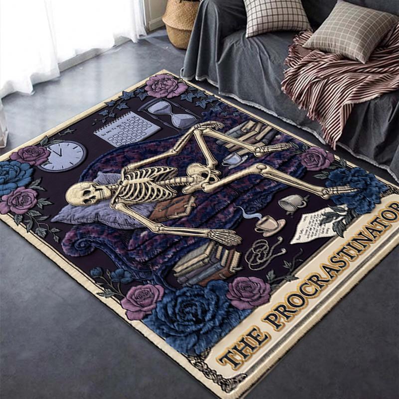 2025 New Skull Sloth Carpet Rug for Living Room Bedroom Home Sofa Decoration,Kids play Non-slip Floor Mat