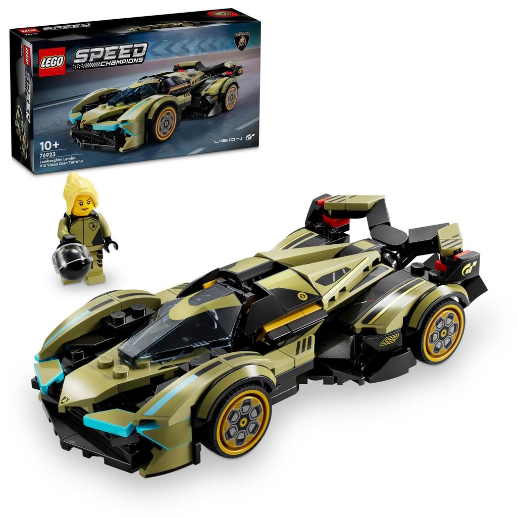 LEGO Speed Champion Lamborghini Lambo V12 Vision Gran Turismo Toy Present Birthday Block Christmas Boys Girls Children 10 Years Old 11 Years Old 12