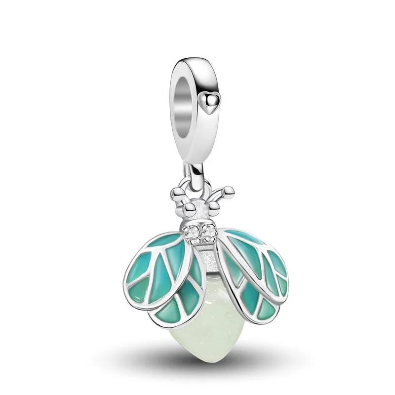 Copper Metal Cactus Tree of Life Butterfly Safety Charm Bead Components Bead Components Do It Yourself Bracelet High Quality Fine Jewelry Craft