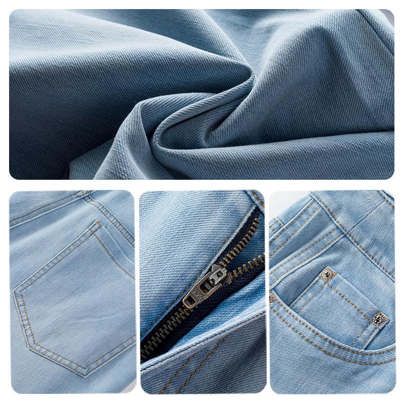 Women's High-Waisted Slim-Fit Tencel Denim Wide-Leg Jeans - 2025 Spring/Summer Style