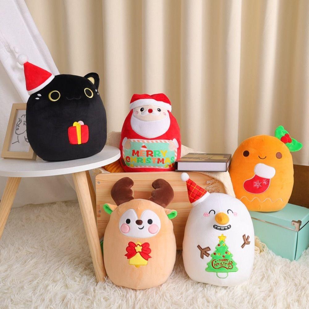 

Elk Deer Christmas Plush Toys Santa Claus Santa Claus Plush Pillow Christmas Pillow Home Snowman