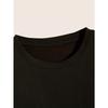 [Casual T-Shirt] Men's Black Peach a Poker Pattern Casual T-Shirt-Soft Blending, Round Neck, Short Sleeve, Machine Washable